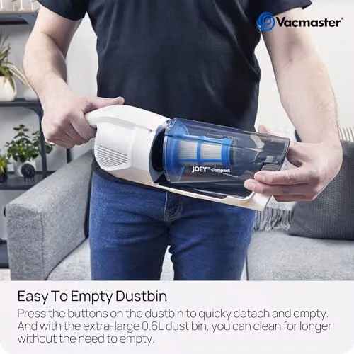 Vacmaster Joey Compact Cordless 2-in-1 Stick and Handheld Vacuum Cleaner, White – 4