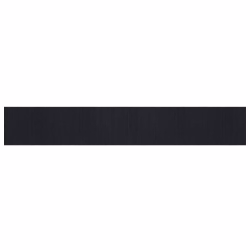Berkfield Home Rectangular Bamboo and Polypropylene Rug in Black, W: 80 cm, L: 500 cm – 2