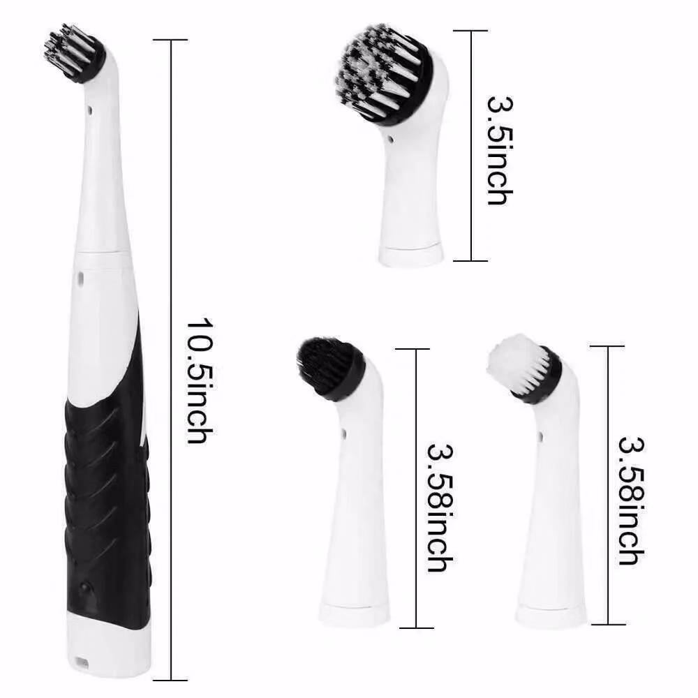 VOGREX White Electric Oscillating Sonic Household Cleaning Brush – 2