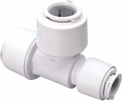 FloPlast Flofit+ Push Fit Reducing Tee, White, Pack of 5