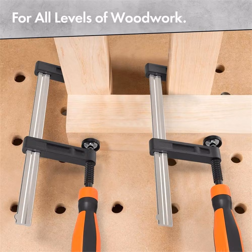 Nordara 13-Piece Heavy-Duty Quick Grip F-Clamps in Silver, W: 520 mm – 3