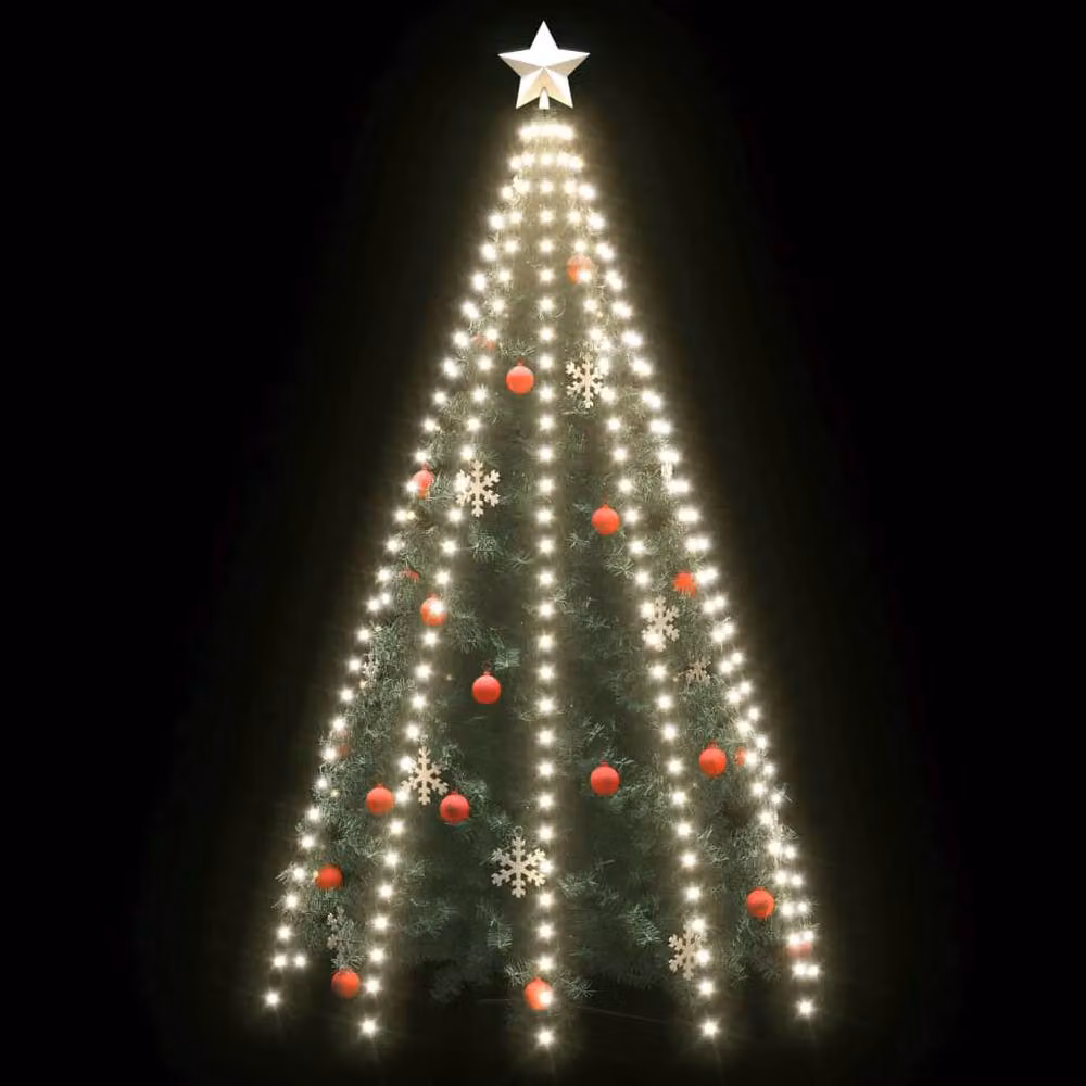 Berkfield Home Christmas Tree Net Lights with 250 Cool White LEDs, 250 cm – 3