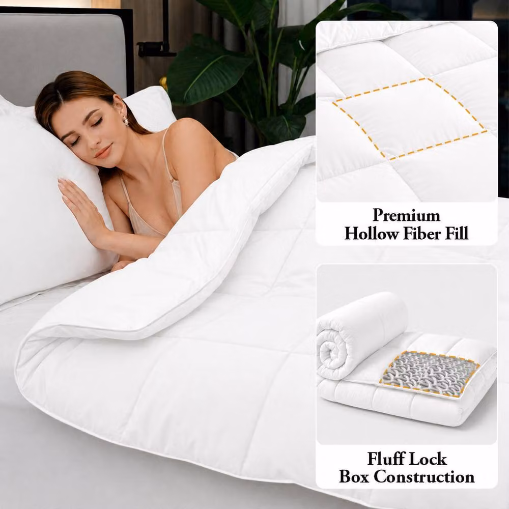 Grace 10.5 Tog Supersoft All Season White Single Duvet – 4
