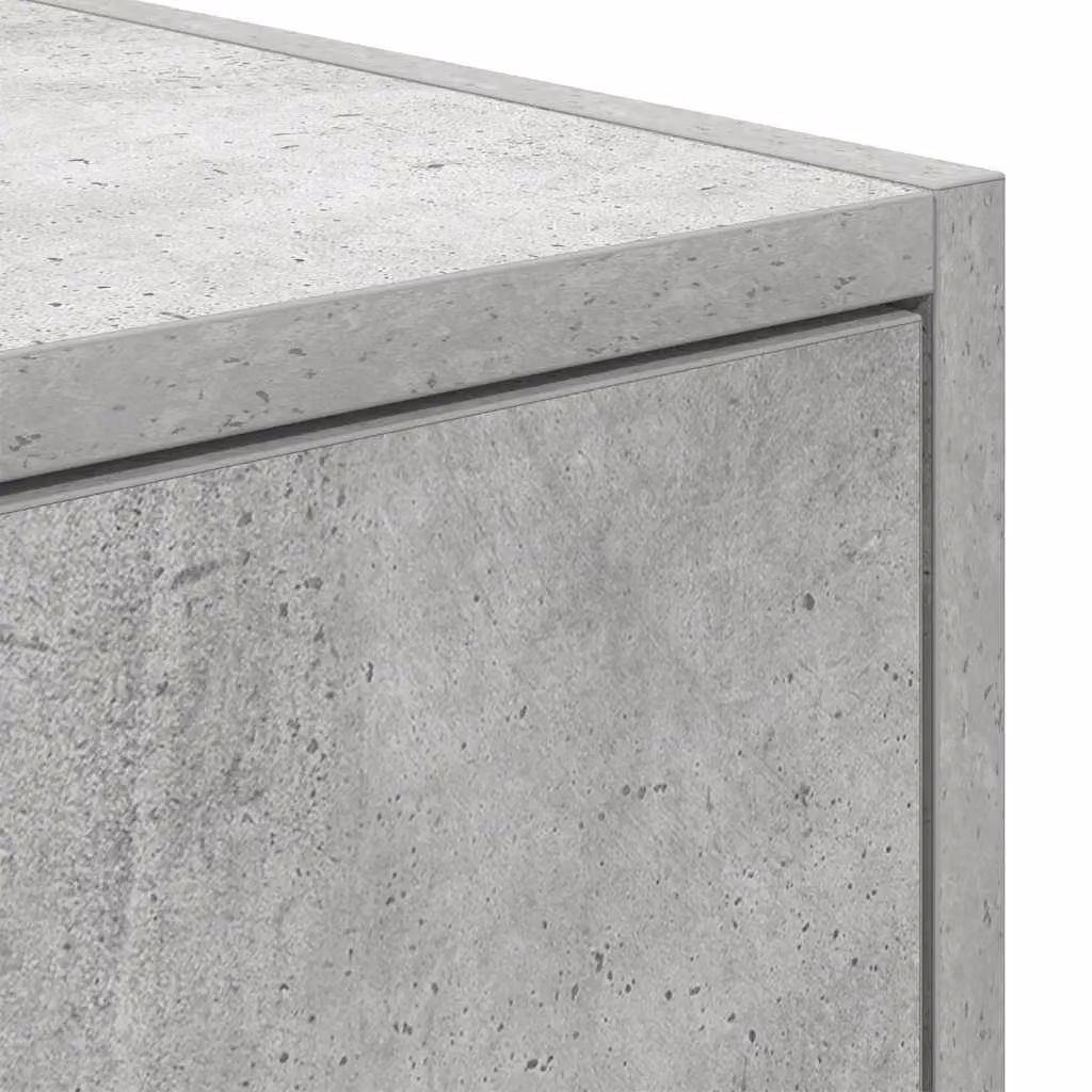 Berkfield Home Set of 2 Wall Mounted TV Cabinets in Concrete Grey, W/D/H: 80 x 31 x 25.5 cm – 3