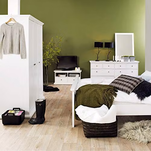 Furniture To Go Paris Wardrobe with 3 Doors in White, H 200.6 x W 106.89 x D 60.5 cm – 3