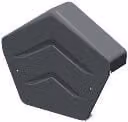 Manthorpe Building Products Dry Verge Ridge Cap Angled in Grey