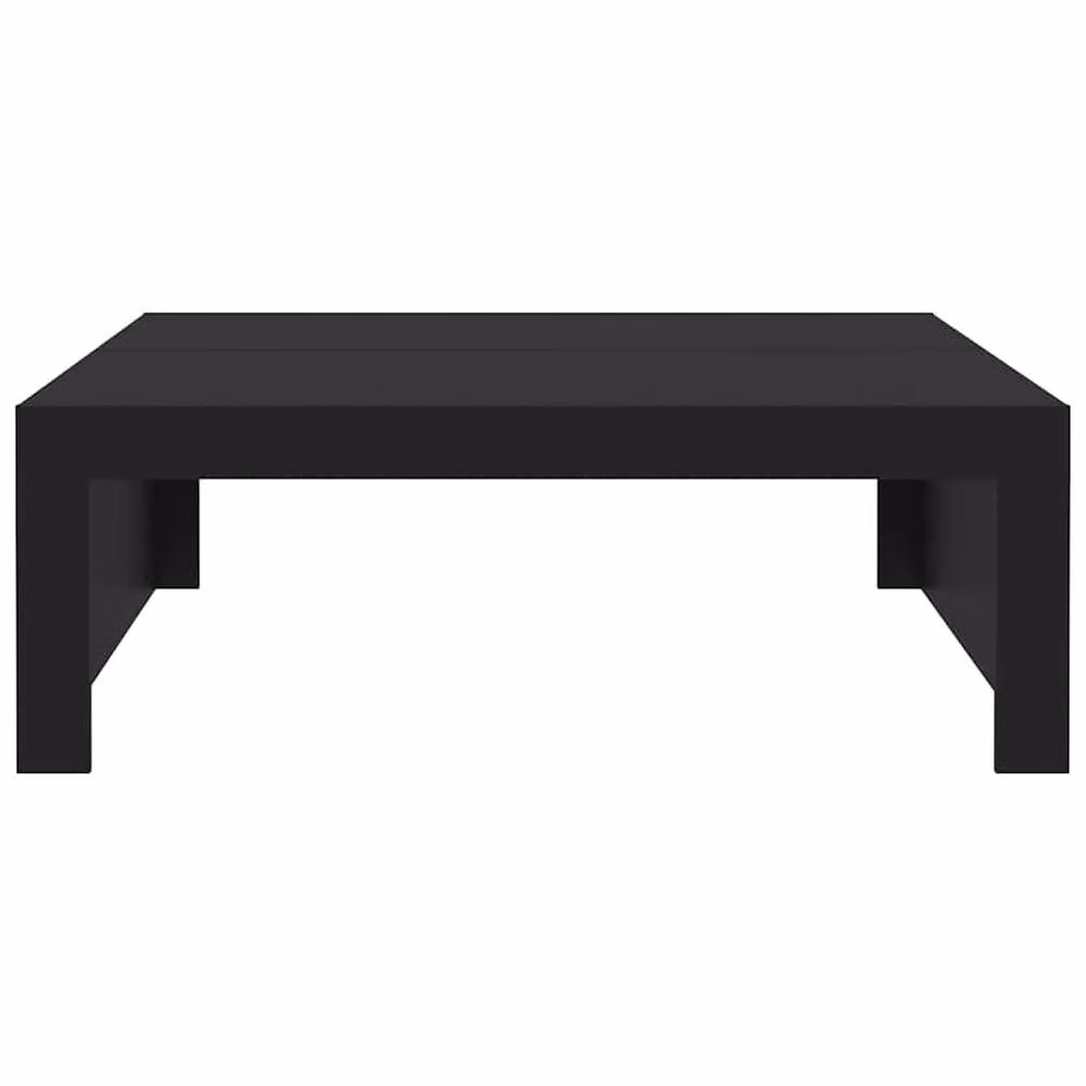 Berkfield Home Modern Square Coffee Table in Black, W/D/H: 100 x 100 x 35 cm – 4