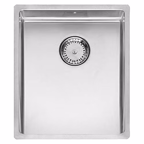Reginox Elite New York Stainless Steel Sink Cabinet in Silver, Flush-Mounted, W: 34 cm, D: 40 cm, H: 40 cm