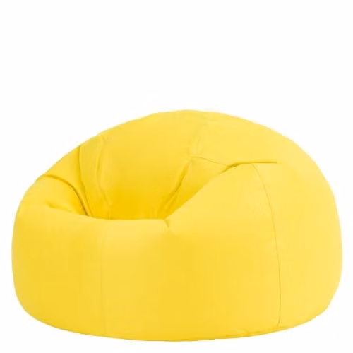 Bean Bag Bazaar Kingston Classic Indoor Outdoor Bean Bag in Yellow with Filling Included