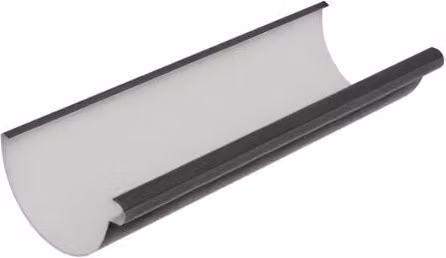 Galeco Half Round Industrial PVC Gutter, Grey, Length: 4 m, Diameter: 150 mm