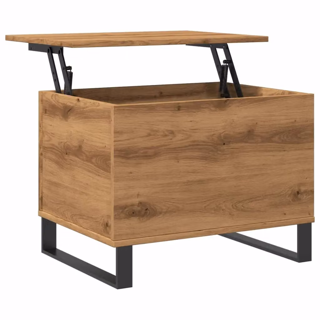 Berkfield Home Artisan Oak Coffee Table in Brown, W: 60 cm, D: 44.5 cm, H: 45 cm – 3