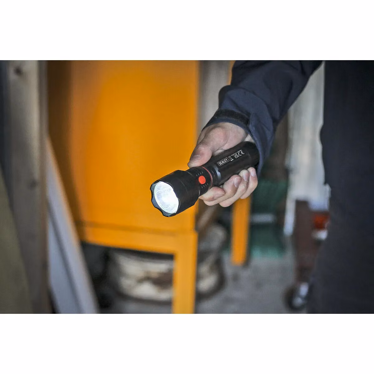 Loops Torch Inspection Light with 3W LED and 3W COB LED, Magnetic Base, Black and Multicolour – 3