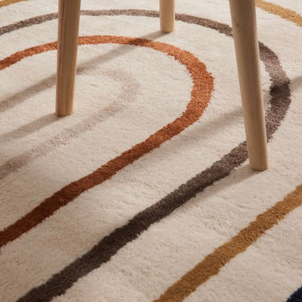 THE RUGS Adventures Kids Rainbow Polypropylene Short Pile Rug, Multicolour, W: 160 cm, L: 235 cm – 3
