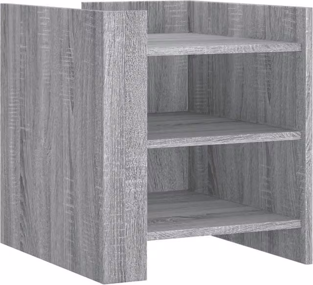 Berkfield Home Grey Sonoma Bedside Cabinet in Engineered Wood W/D/H: 45 x 50 x 50 cm