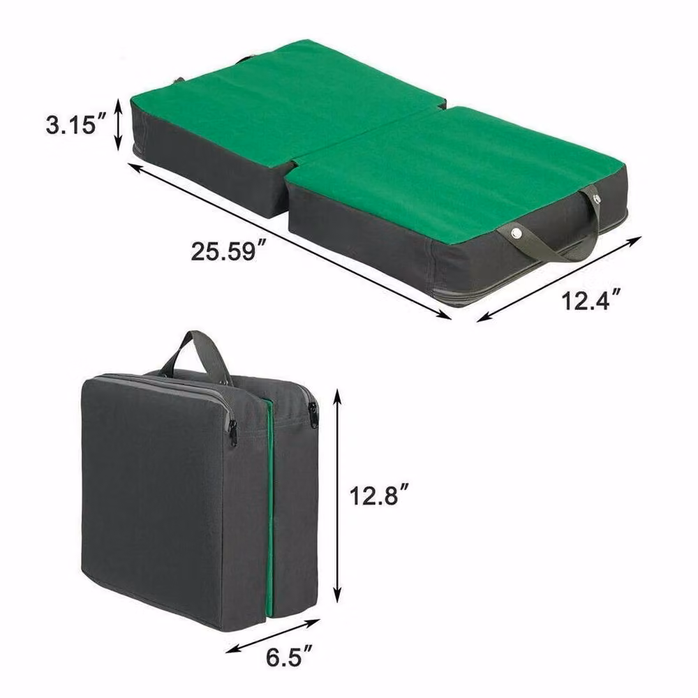 FLAVORA Extra Thick Large Portable Foam Garden Kneeling Pad in Green – 2