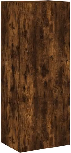 Berkfield Home Smoked Oak TV Wall Cabinet, Brown, W/D/H: 40.5 x 30 x 102 cm – 1
