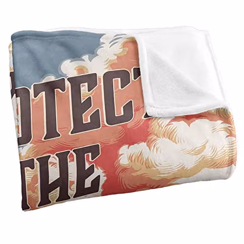 Yellowstone Protect The Land Silky Touch Super Soft Fleece Throw Blanket in White and Multicolour, W/D: 152 x 127 cm – 2