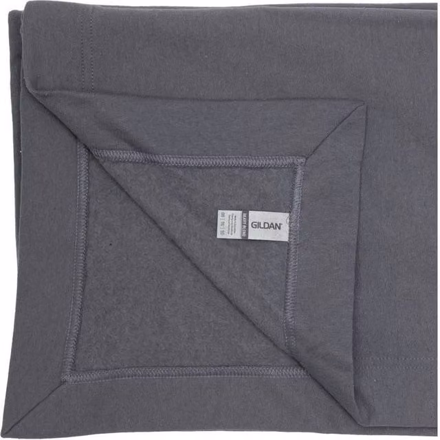 Gildan Heavy Blend Unisex Fleece Stadium Blanket in Anthracite Grey