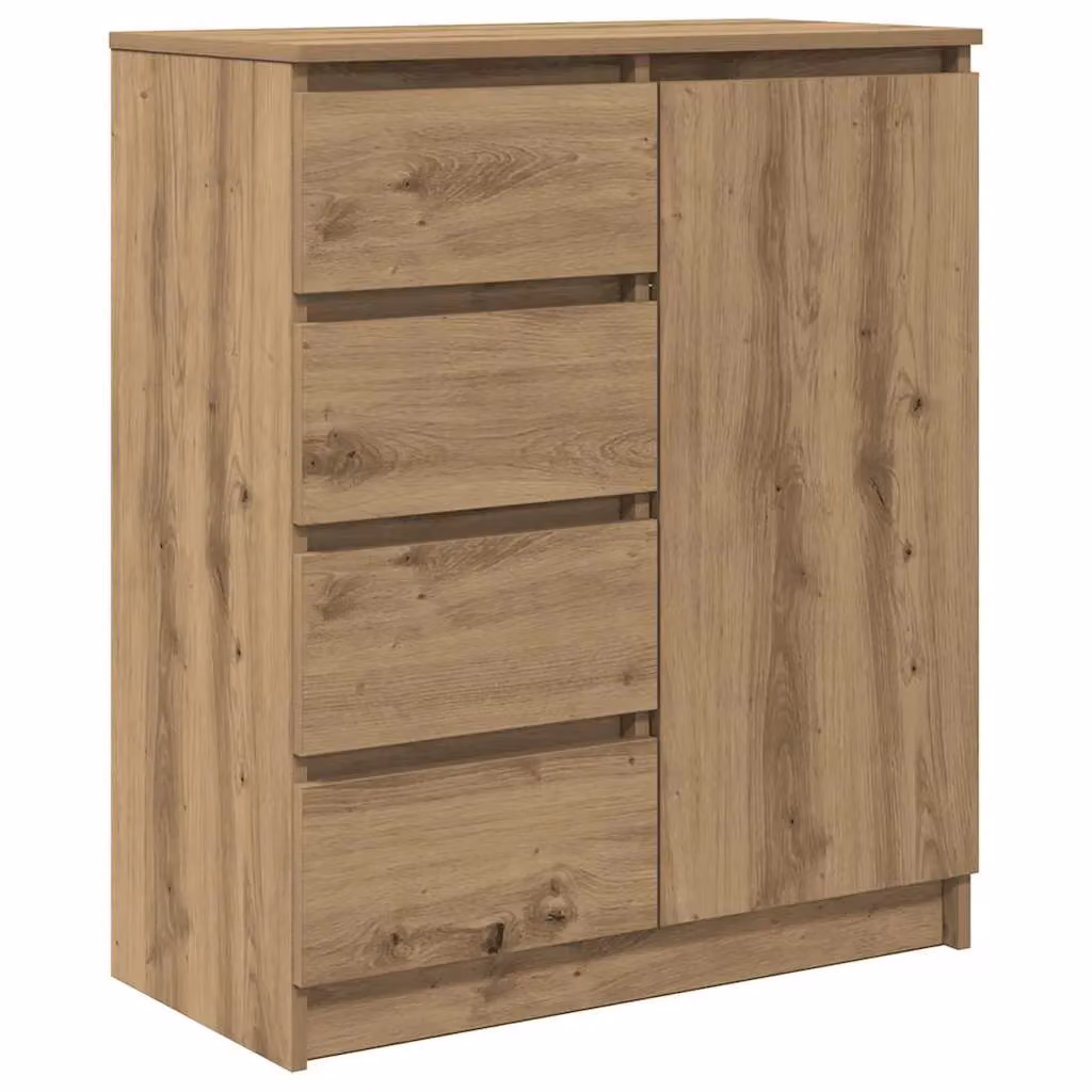 Berkfield Home Artisan Oak Sideboard with Drawers in Brown, W/D/H: 71 x 35 x 84 cm – 2
