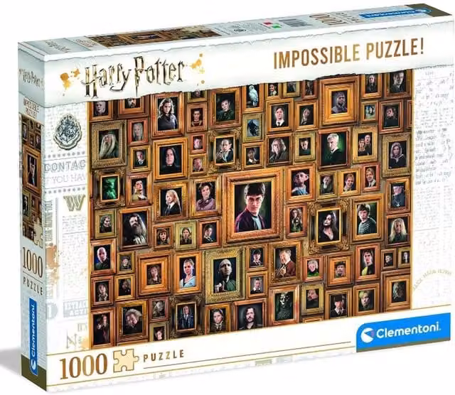 Clementoni Harry Potter 1000 Piece Impossible Jigsaw Puzzle, Multicolour