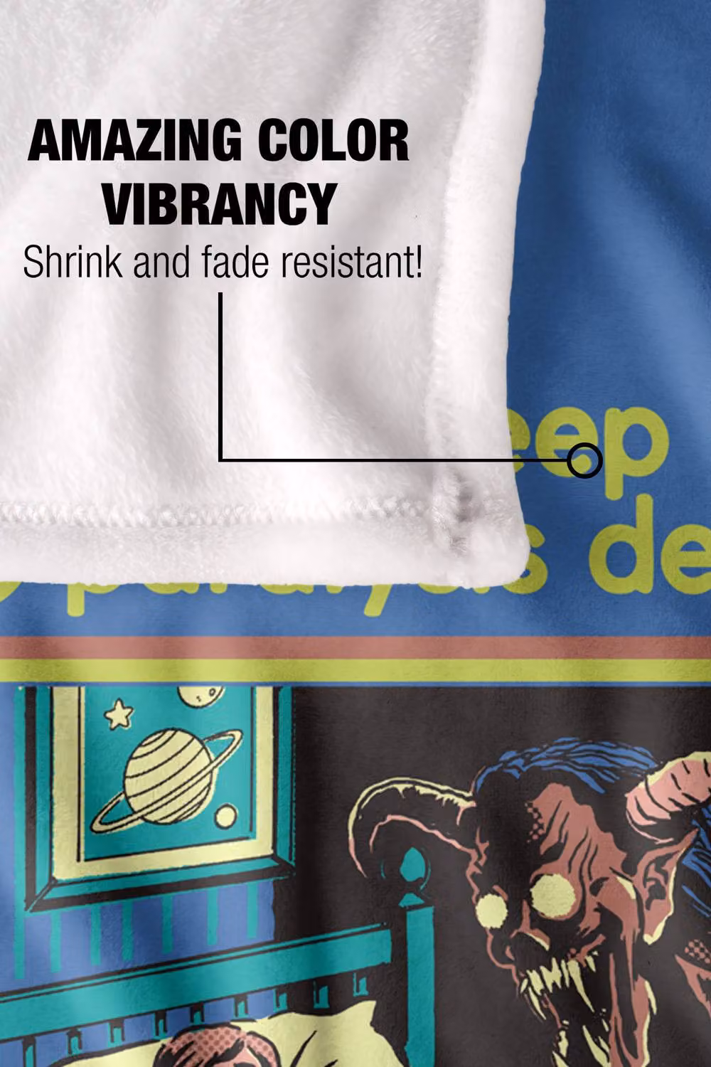 Steven Rhodes Sleep Paralysis Demon Multicolour Super Soft Fleece Throw Blanket W/D/H: 152 x 127 cm – 4