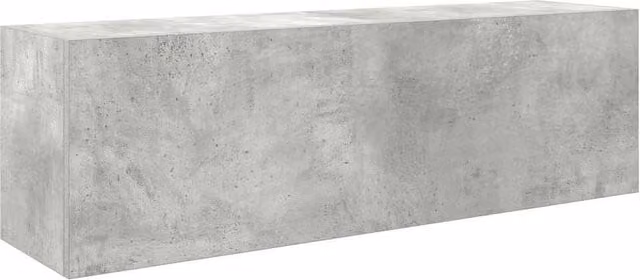 Berkfield Home Concrete Grey Wall Mounted Bathroom Cabinet with Hinged Doors, W: 100 cm, D: 25 cm, H: 30 cm – 1