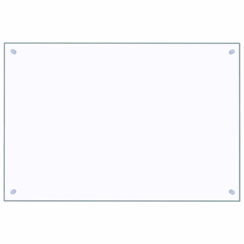 Berkfield Home Transparent Tempered Glass Kitchen Backsplash, W: 90 cm, H: 60 cm – 2