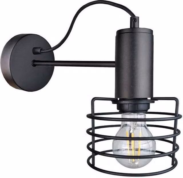 Netlighting Rune Wall Lamp Black, Diameter: 25 cm, 1x E27