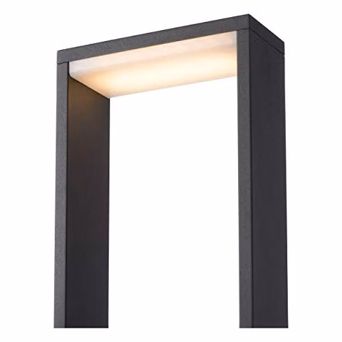 Lucide Goa Modern LED Garden Bollard Light, Aluminium, IP54, Warm White, Black or Anthracite – 3