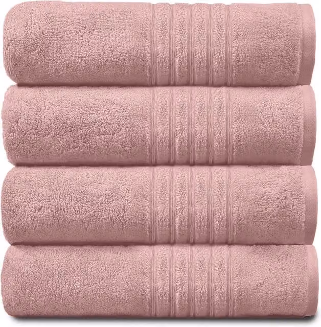 Gaveno Cavailia 4 Pack Hampton Cotton Towels in Pink – 1