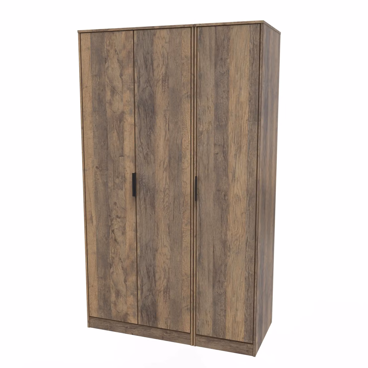 2 U Fuji Ready Assembled 3 Door Wardrobe in Dark Brown – 2
