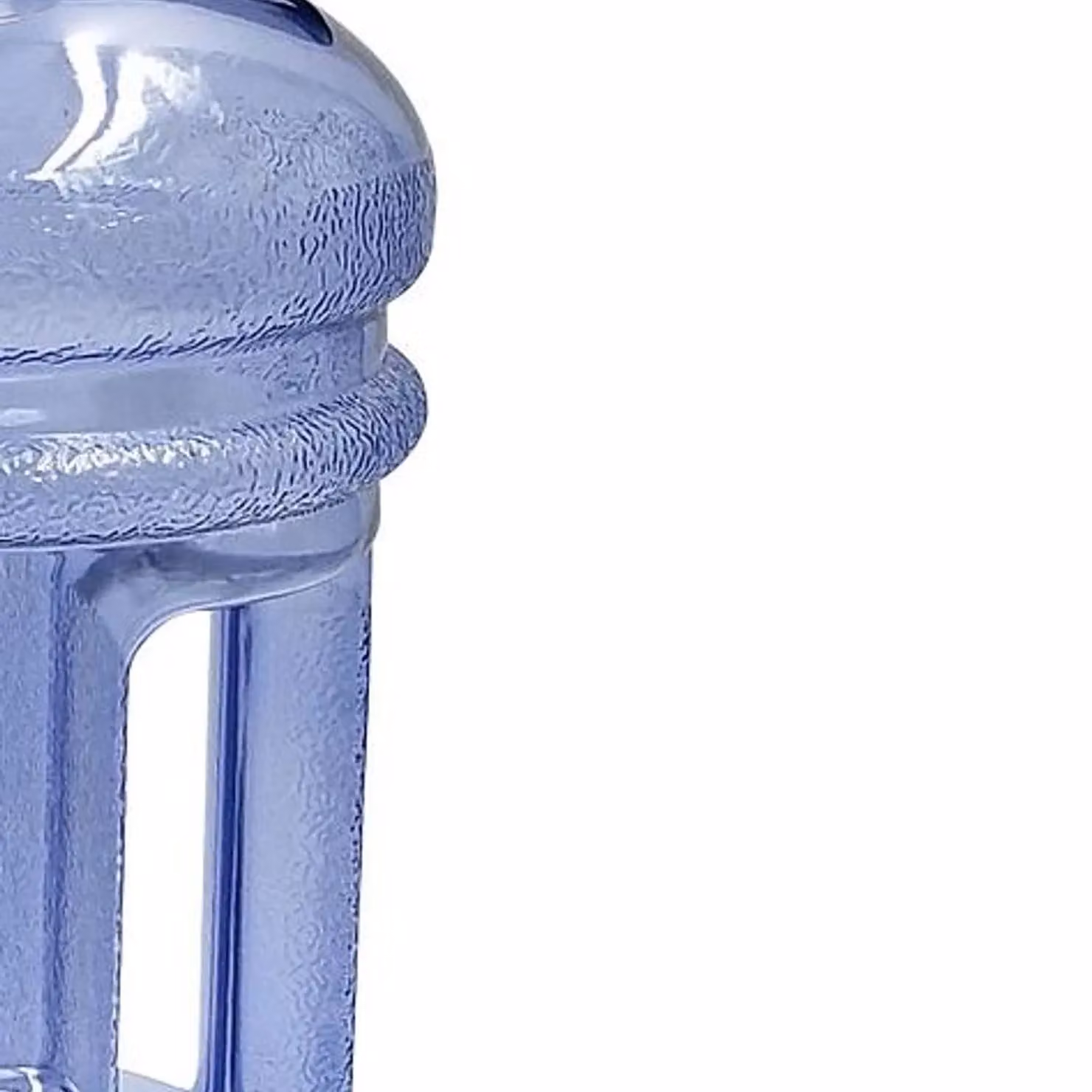Urban Fitness Quench 2.2 l Water Bottle in Blue Transparent with Carry Handle and Screw Cap – 2