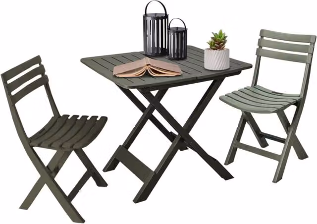 Idooka 3 Piece Outdoor Camping Bistro Set in Green