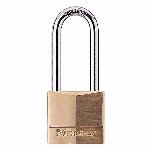 Master Lock Solid Brass Padlock in Gold, W/D/H: 8.9 x 4 x 1.3 cm – 1