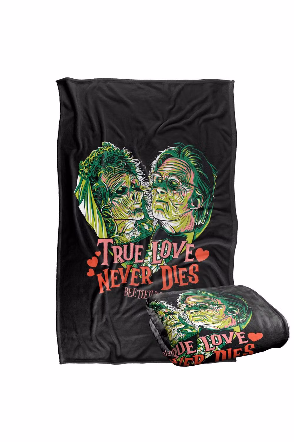 LOGOVISION Beetlejuice True Love Never Dies Super Soft Fleece Throw Blanket, Multicolour, W/D/H: 91 x 147 cm – 7