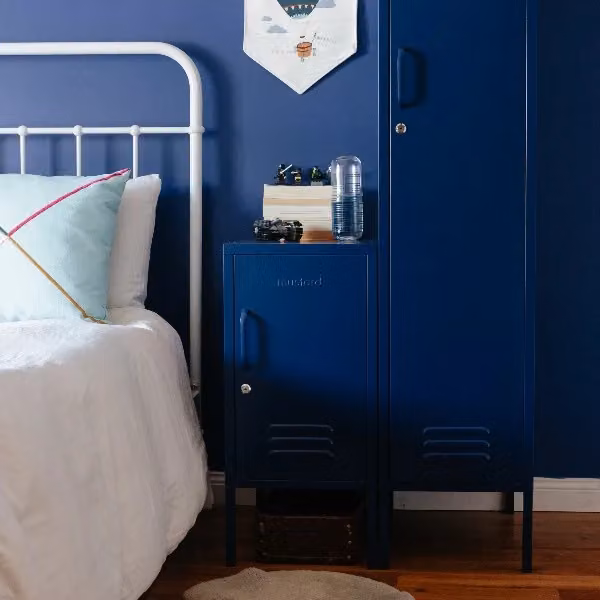 Mustard Made The Skinny Storage Locker in Navy Blue, W/D/H: 46 x 35 x 183 cm – 2