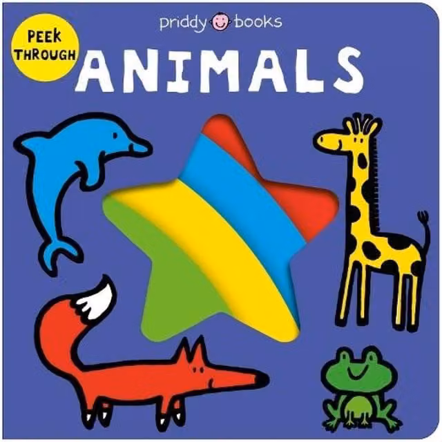 Roger Priddy Peek Through Animals Multicolour Board Book