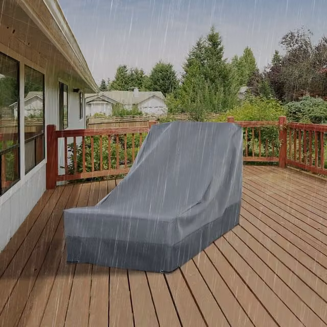 Outsunny Water Repellent Corner Sofa Protective Cover, Grey, W/D/H: 200 x 86 x 82 cm – 2
