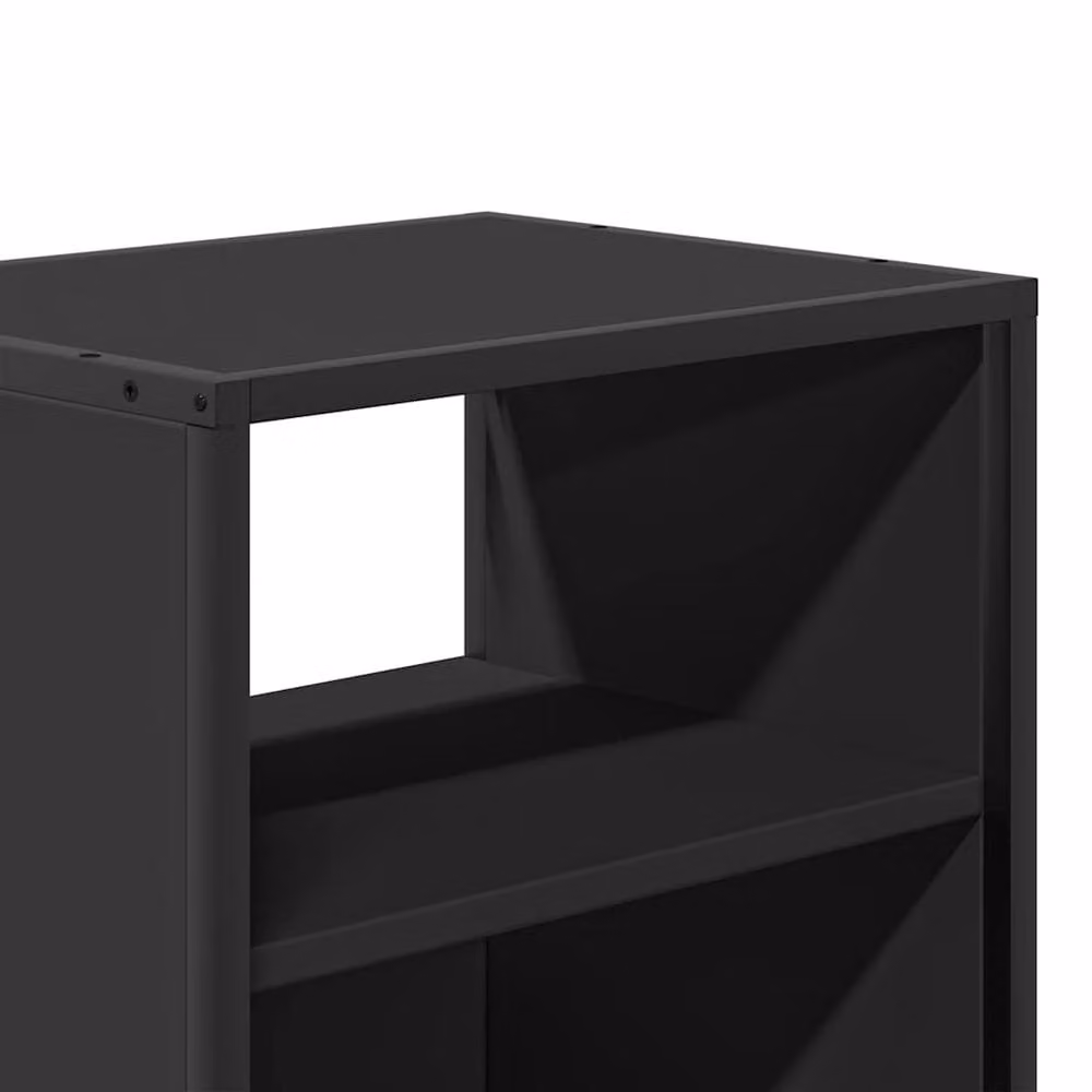 Berkfield Home Set of 2 Modern Wall-mounted Bedside Cabinets in Black, W/D/H: 40 x 31 x 39.5 cm – 8