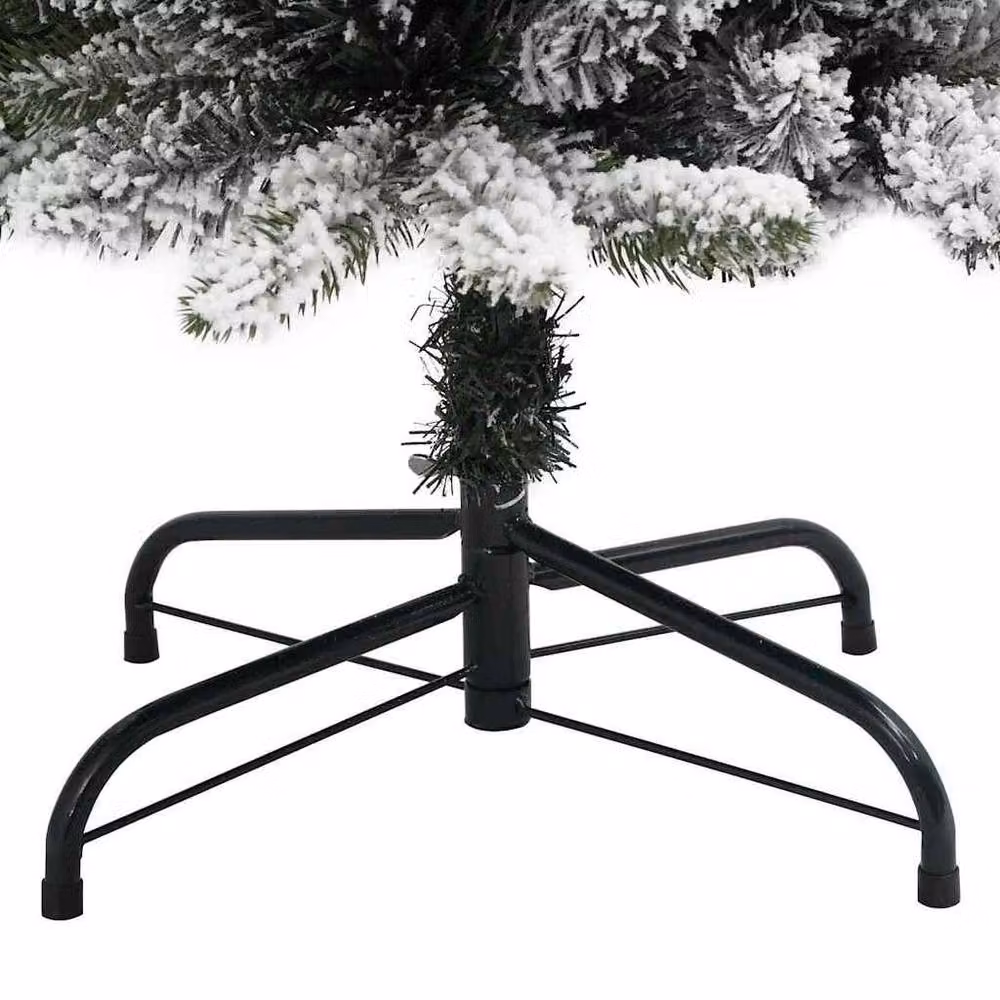 Berkfield Home Artificial Christmas Tree with 150 LEDs in Green and White – 4