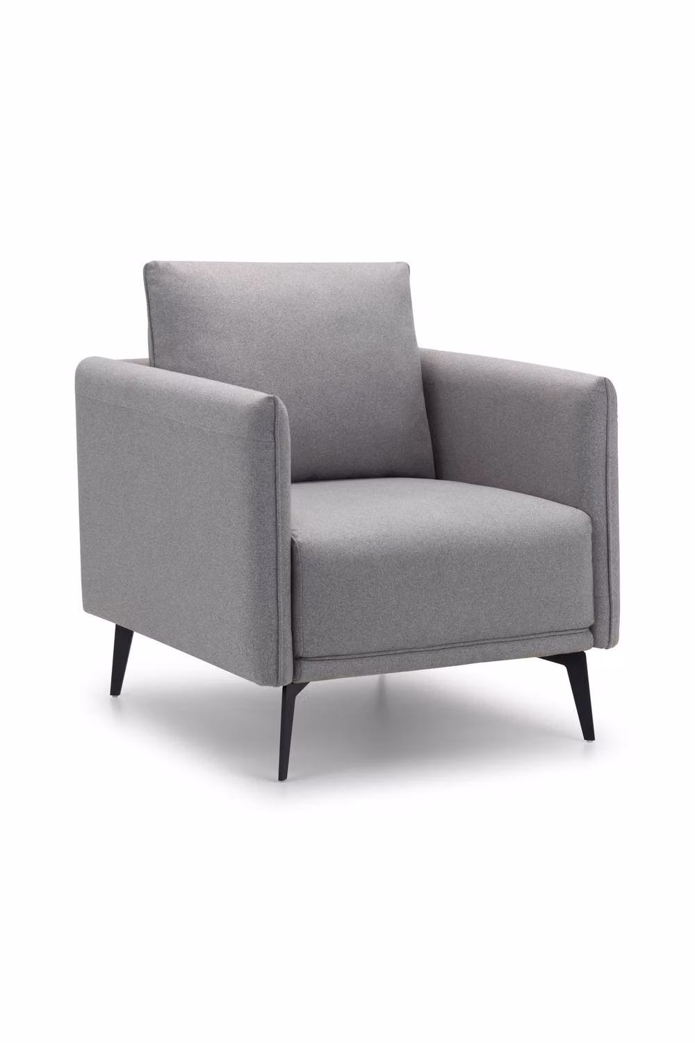 Julian Bowen Rohe Upholstered Armchair in Grey Fabric – 2