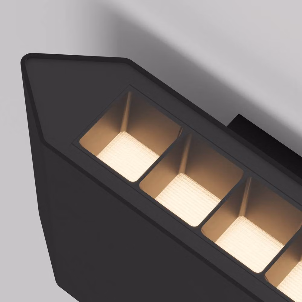 Netlighting Grey Aluminium Up and Down Outdoor LED Wall Lamp, 400lm, 3000K, IP54 – 2