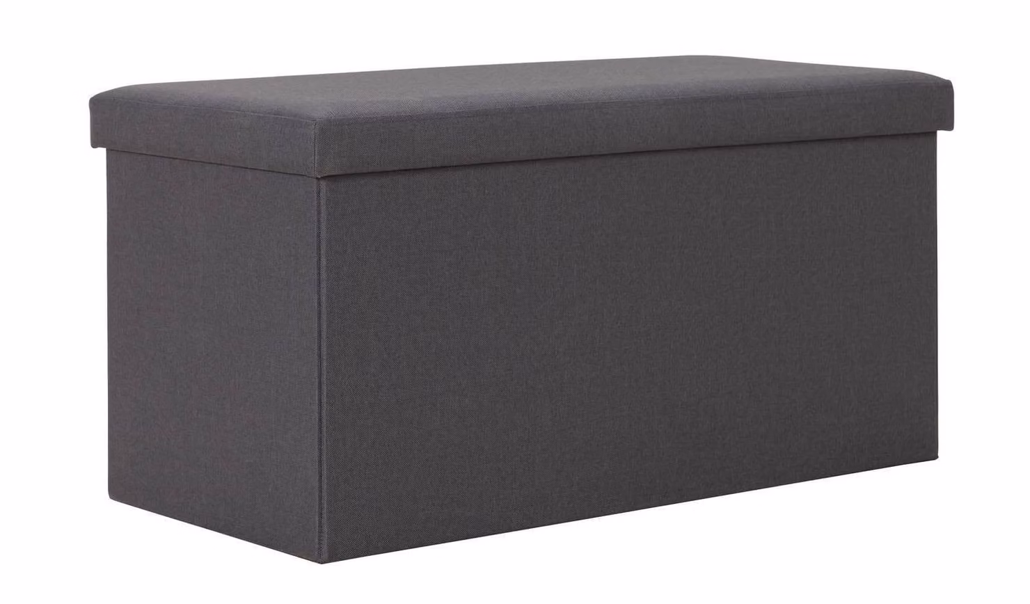 Cheap Furniture Warehouse Grey Fabric Rectangular Ottoman Storage Footstool