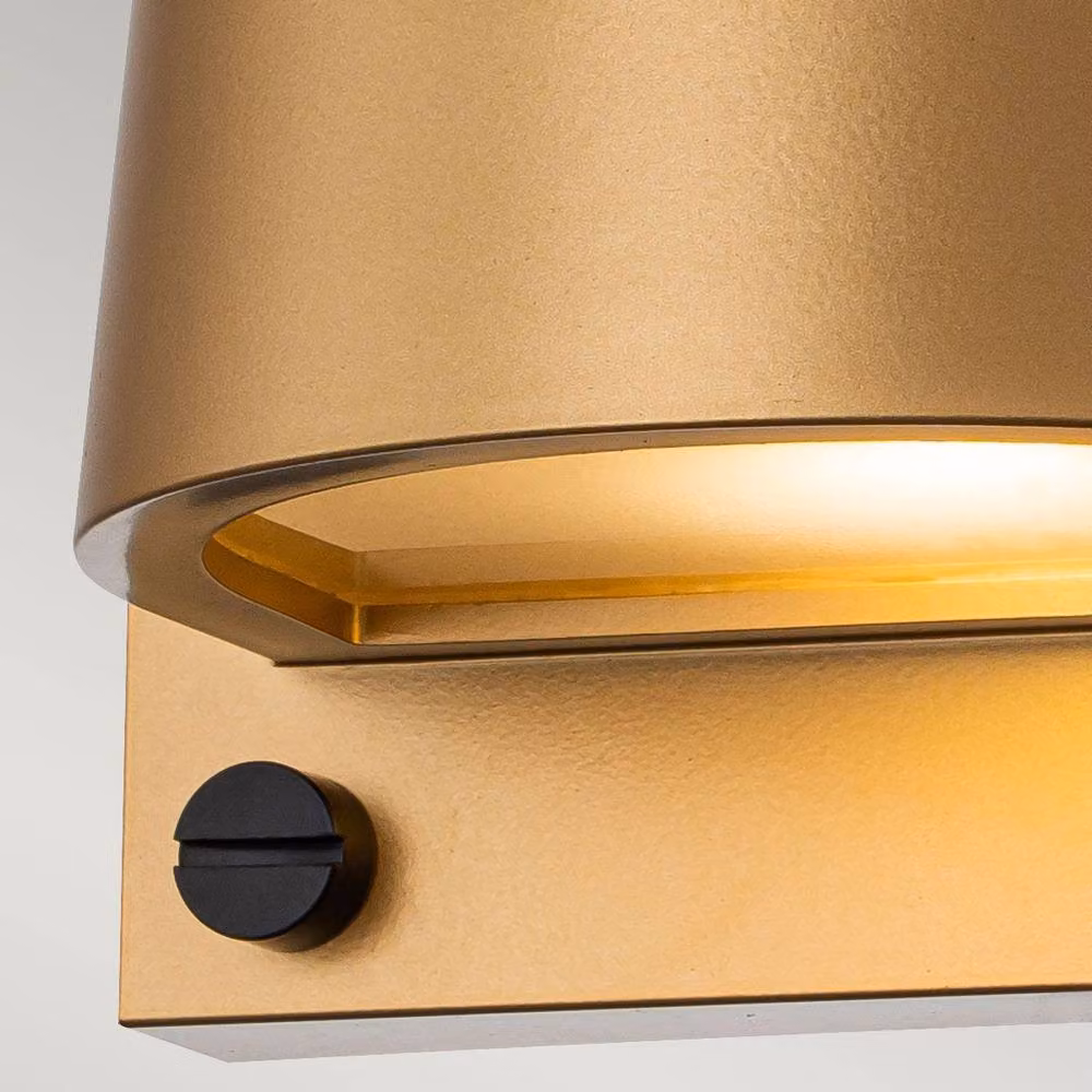 Netlighting Scout Small Outdoor Wall Light in Bronze and Heritage Brass, IP44 – 3