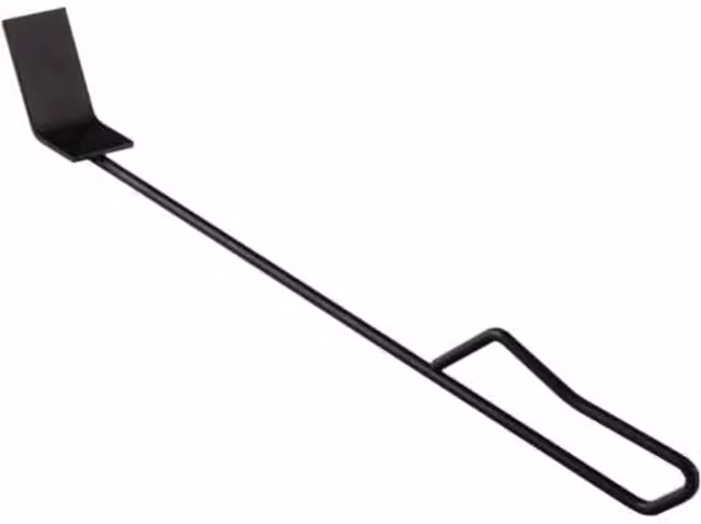 Texas Club Steel Fireplace and Grill Ash Removal Cleaning Tool, Black