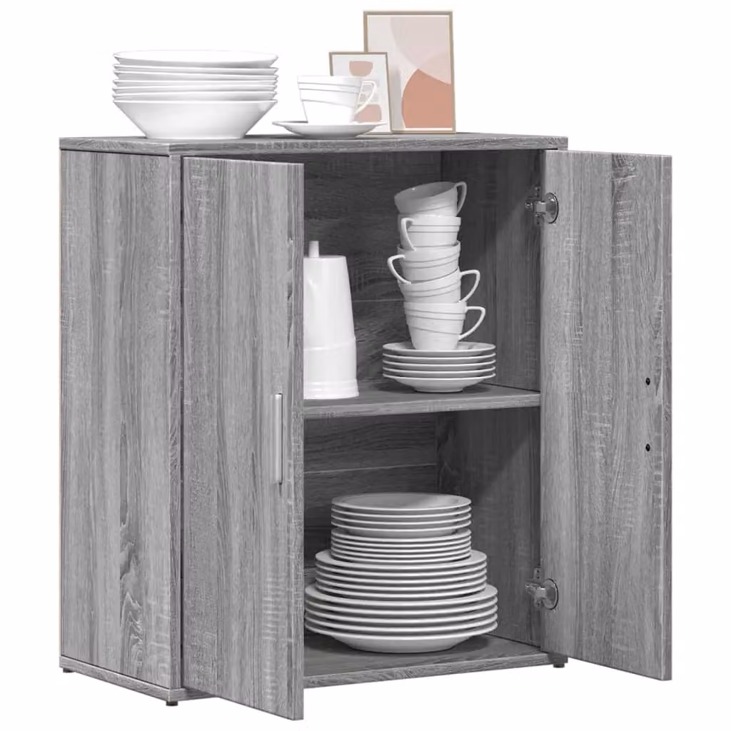 Berkfield Home Modern Grey Sonoma Sideboard in Engineered Wood W/D/H: 60 x 31 x 70 cm – 2