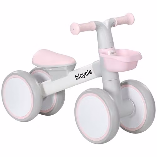 AIYAPLAY Kids Balance Bike with Adjustable Seat, Pink – 1