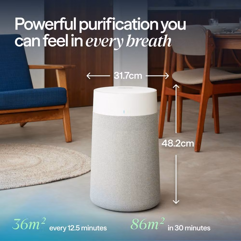 Blueair Blue Max 3350i Air Purifier with App Control and Washable Pre-Filter in Grey – 3