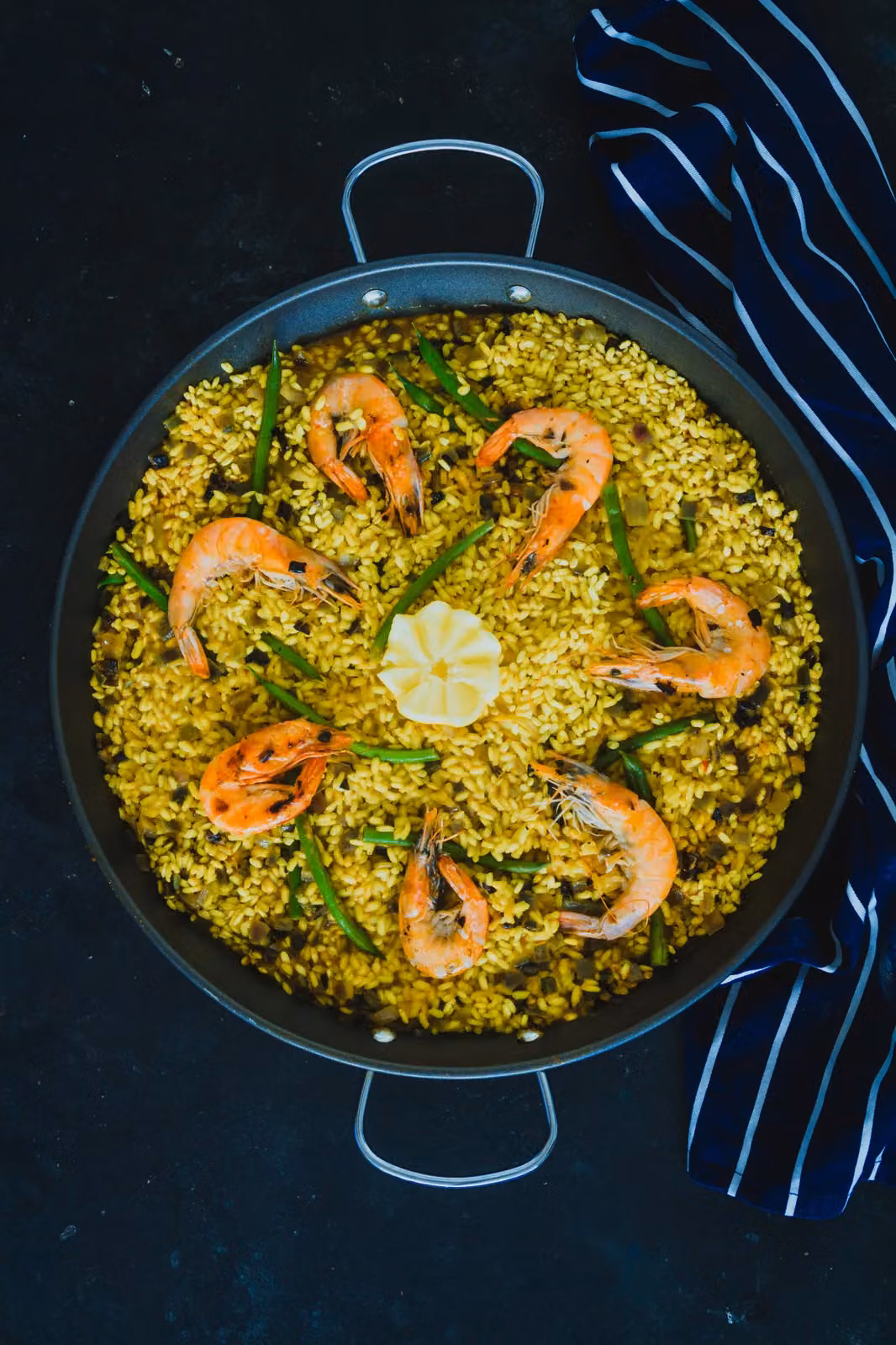 KitchenCraft Mediterranean Non-Stick Carbon Steel Paella Pan, Grey, Diameter: 38.5 cm – 2