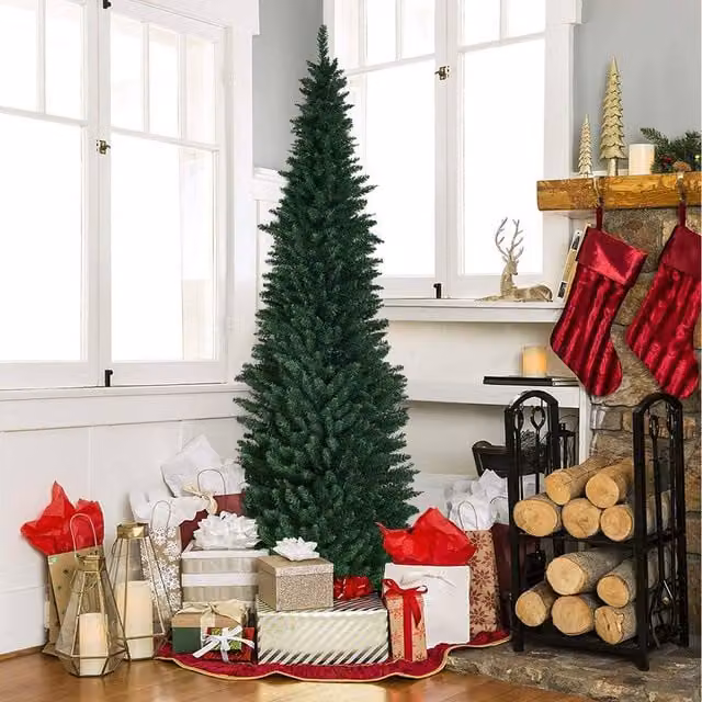 Costway 8ft Artificial Christmas Tree in Green